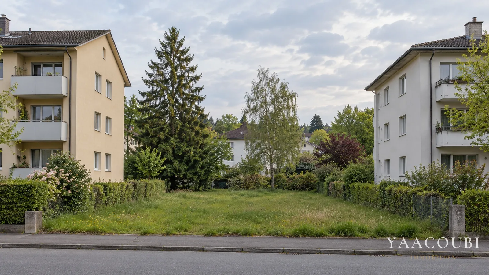 Baulücke im Wohnquartier
